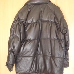 レザーダウンジャケット　羊革　Ⅿサイズの画像