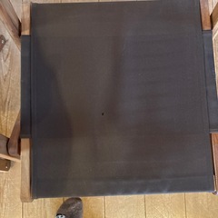 ニトリ 木製ディレクターチェア 2脚セット 折りたたみ可 ナチュラルブラウンの画像