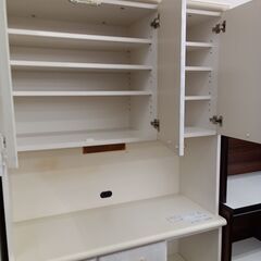 ★リユースのサカイ水戸店★  レンジボード ホワイト×薄いピンク H196×D43.5×W105 クリーニング済み MT5965の画像