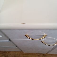 ★リユースのサカイ水戸店★  レンジボード ホワイト×薄いピンク H196×D43.5×W105 クリーニング済み MT5965の画像