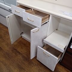 ★リユースのサカイ水戸店★  レンジボード ホワイト×薄いピンク H196×D43.5×W105 クリーニング済み MT5965の画像