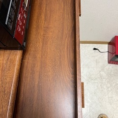 木製 食器棚 レンジボード 幅90cm コンセント付き 北欧風デザインの画像