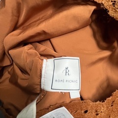 ロベピクニック　レーススカート　ブラウンの画像