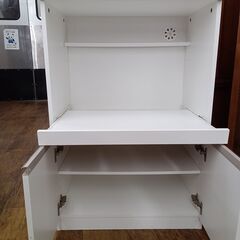 ★リユースのサカイ水戸店★  レンジ台 ホワイト H89×D39.5×W60 クリーニング済み MT5966の画像