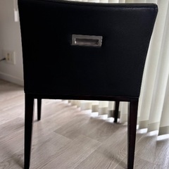 【LIVING HOUSE】ダイニングチェア 黒の画像