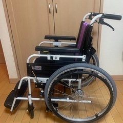 車椅子★ノンバックブレーキ★取説有りの画像
