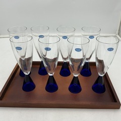 グラス8個　ビャーグラスセット　ニール　佐々木硝子