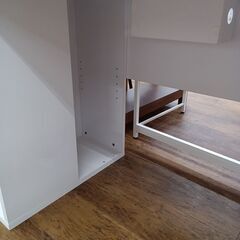 ★リユースのサカイ水戸店★  デスク ホワイト H70×D60×W110 クリーニング済み MT5968の画像