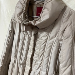 AMACA アマカ⭕️ダウンコート ゴールド ベージュ サイズ38の画像