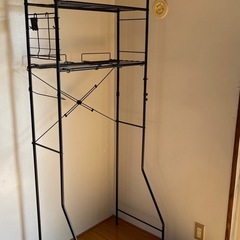 洗濯機　ラック　ニトリ　DK003 黒の画像