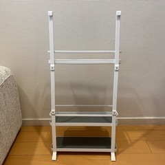 tower タワー レンジフード調味料ラック 3段 ホワイトの画像