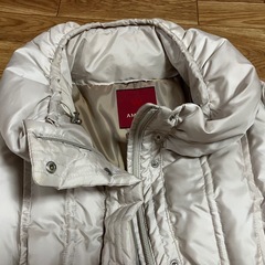 AMACA アマカ⭕️ダウンコート ゴールド ベージュ サイズ38の画像