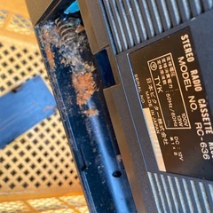 レトロ家電　ラジカセ　ジャンク　現状未清掃の画像