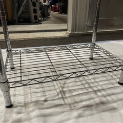 4段　スチールラック　メタルラック　便利　棚　収納　キャスター無し　W600×D360×H1240　ポール径25㎜　中古　④の画像