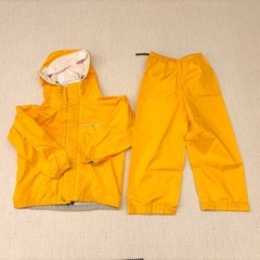 モンベルmontbell 子供雨具レインウェア上下セット100の画像