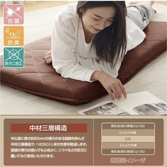 ブラウンごろ寝マットの画像