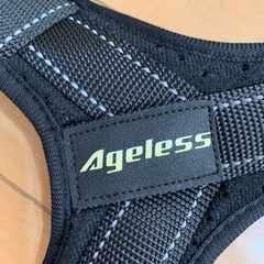 Ageless 姿勢サポーター 猫背矯正ベルト ブラックの画像