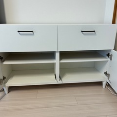 【再値下げ！】IKEA ローチェスト　ホワイトの画像