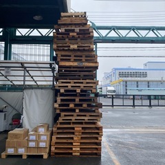 木パレット　捨てパレット　無料　積込も対応します。の画像