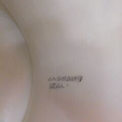 【JM862】Bassano Italy バッサーノ イタリア製 金彩 陶器プランター フラワーポットの画像