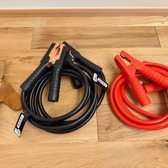【車のバッテリー上がり用】ブースターケーブル 12/24V 120A 3Mの画像