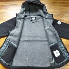 amatsu フリースジャケット（フードあり・Mサイズ・ブラック）未使用品の画像