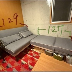 ソファベッド（1セット）　クッション付の画像