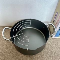 新品未使用　カラッと亭　揚げ物鍋　ガス専用　直径20㎝の画像