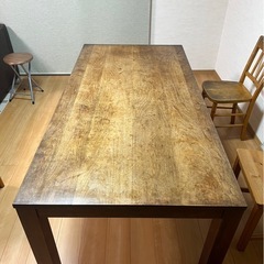 【受付終了】無垢材　ダイニングテーブル　大の画像