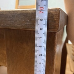 【受付終了】無垢材　ダイニングテーブル　大の画像