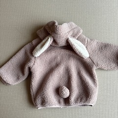 51-tete a teteうさぎ耳付きボアジャケット
の画像