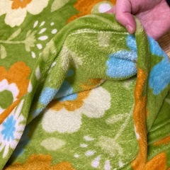 毛布 花柄の画像