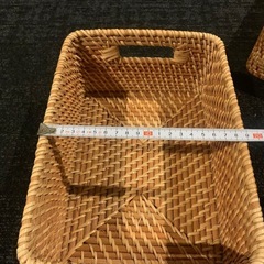 ラタン バスケット 4点セット　2の画像