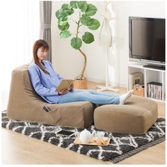 ニトリ　リラックスローソファ (LS156 コーデュロイ BE)の画像