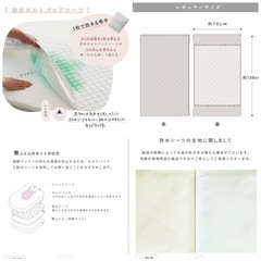 ベビーベッド、マットレス、敷布団、防水シーツ　一式セットの画像