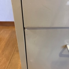 スチール3段キャビネット　白　の画像