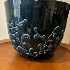 🌹大きめ陶器プランターカバー　鉢カバー　大小2個セット　入れ子可能　ガーデニング🌹の画像