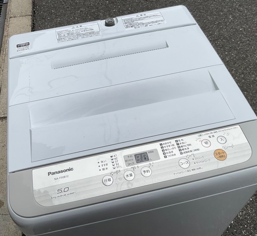 【RKGSE-368】特価！Panasonic/5kg/全自動洗濯機/NA-F50B12/分解洗浄済み/中古/2019年製/店頭引取推奨商品/弊社近隣配達も可