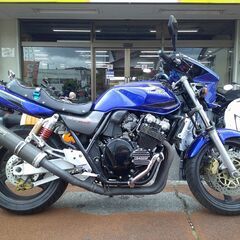 NO.5434　ＣＢ４００ＳＦＶーＳＰＥＣⅡ　ＶＴＥＣエンジン　ＥＴＣ付き　ヨシムラカーボン　段付きタックロールシート　アップハンドル　ブルースペンサーカラー　☆彡の画像