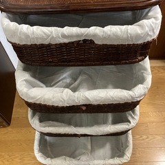 藤チェスト　4段引出しの画像