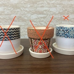 【残り青2点】ミニサイズ　植物用　鉢　1個100円の画像