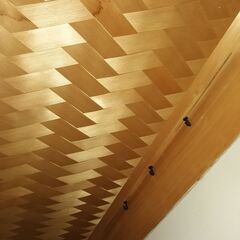 【今週限り】床の間　一式　ケヤキ一枚板　北山丸太　天然しぼの画像