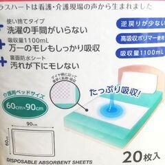 使い捨て防水シーツ、高吸水シーツ　大判サイズの画像