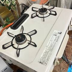 【プロパンガス】【LPガス専用】ガステーブル ガスコンロ 2口 パロマ製 2017年 現状品の画像