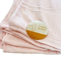 新品未使用　NICETOWN フリース ブランケット 毛布 ピンク 140*200cmの画像