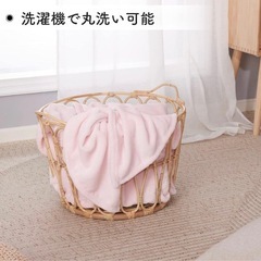 新品未使用　NICETOWN フリース ブランケット 毛布 ピンク 140*200cmの画像