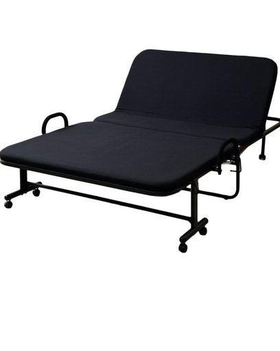 【新品】【定価約6000円以上off】折りたたみベッド セミダブル　ブラック