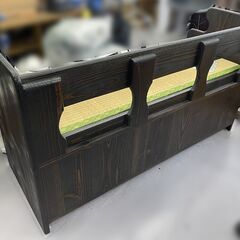 希少 ベンチチェスト 畳 幅119×奥行45ｃｍ×高さ66ｃｍ 畳家具 収納家具 椅子 刑務所作業製品 店頭引き渡し歓迎 札幌市手稲区の画像