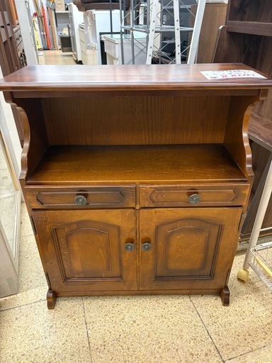 《リユースマン倉敷》カリモクTEL台 ブラウン 電話台