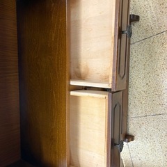 《リユースマン倉敷》カリモクTEL台 ブラウン 電話台の画像